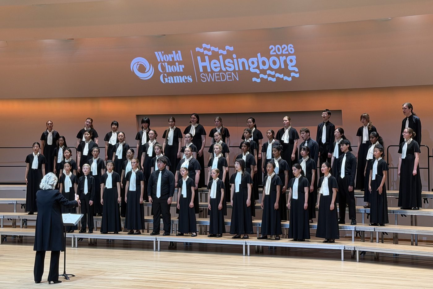 Columbus International Children's Choir performing at the 2026 World Choir Games in Helsingborg, Sweden